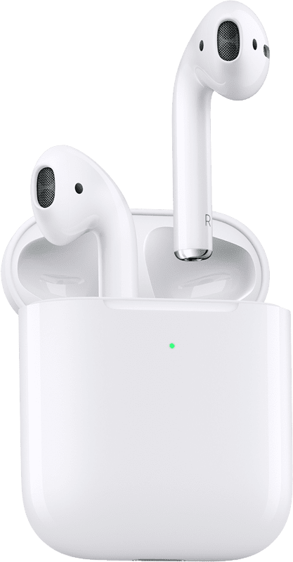 Apple AirPods in a case