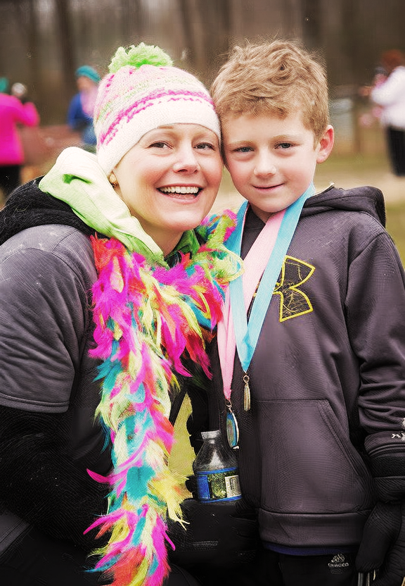 Jen and Rocco smiling together